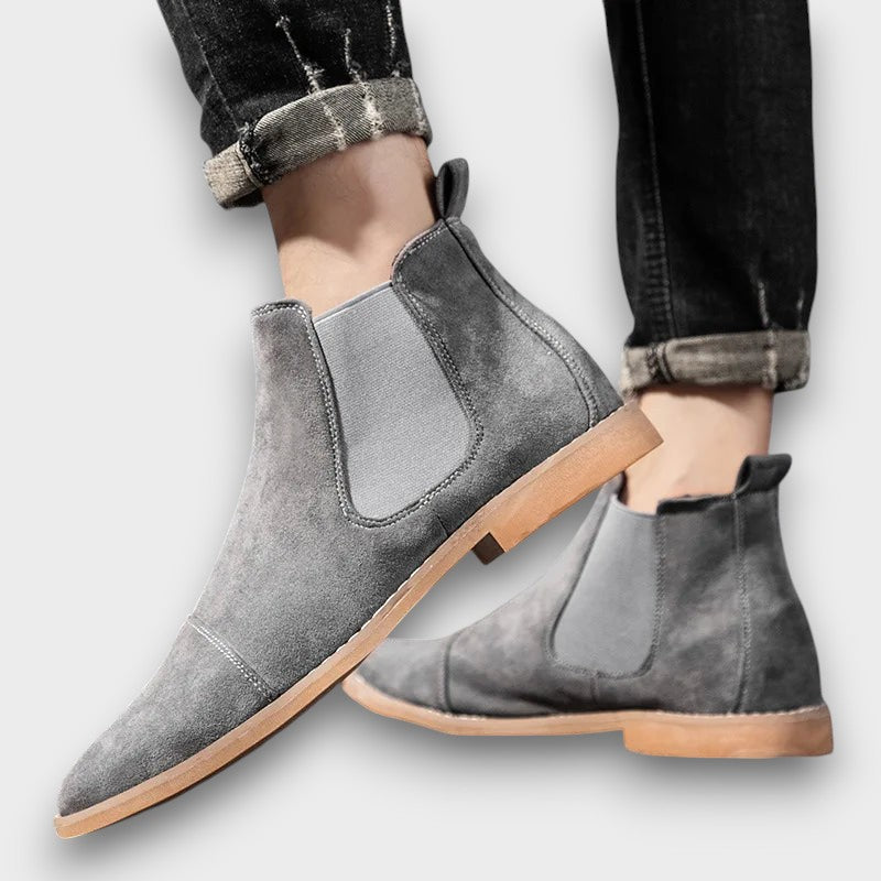 Bottine chelsea daim moderne (homme)