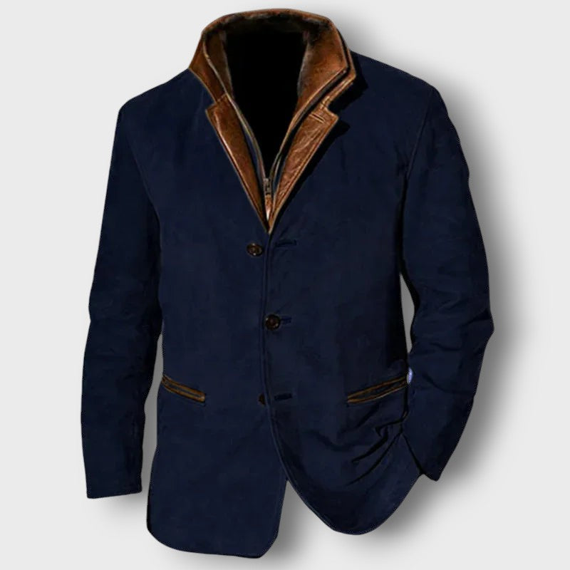 Veste blazer en daim style vintage (homme)
