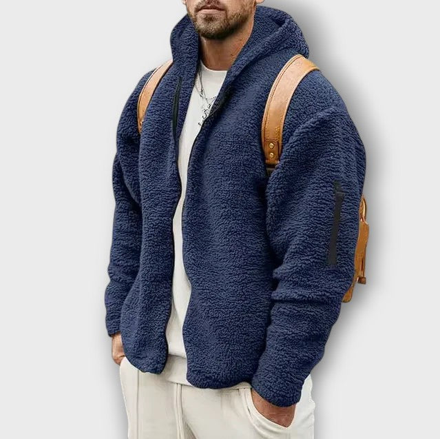 Veste en polaire teddy à capuche (homme)