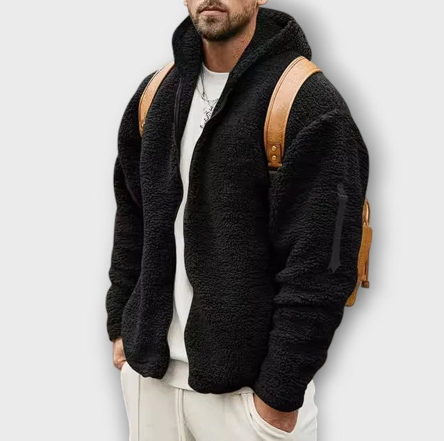Veste en polaire teddy à capuche (homme)