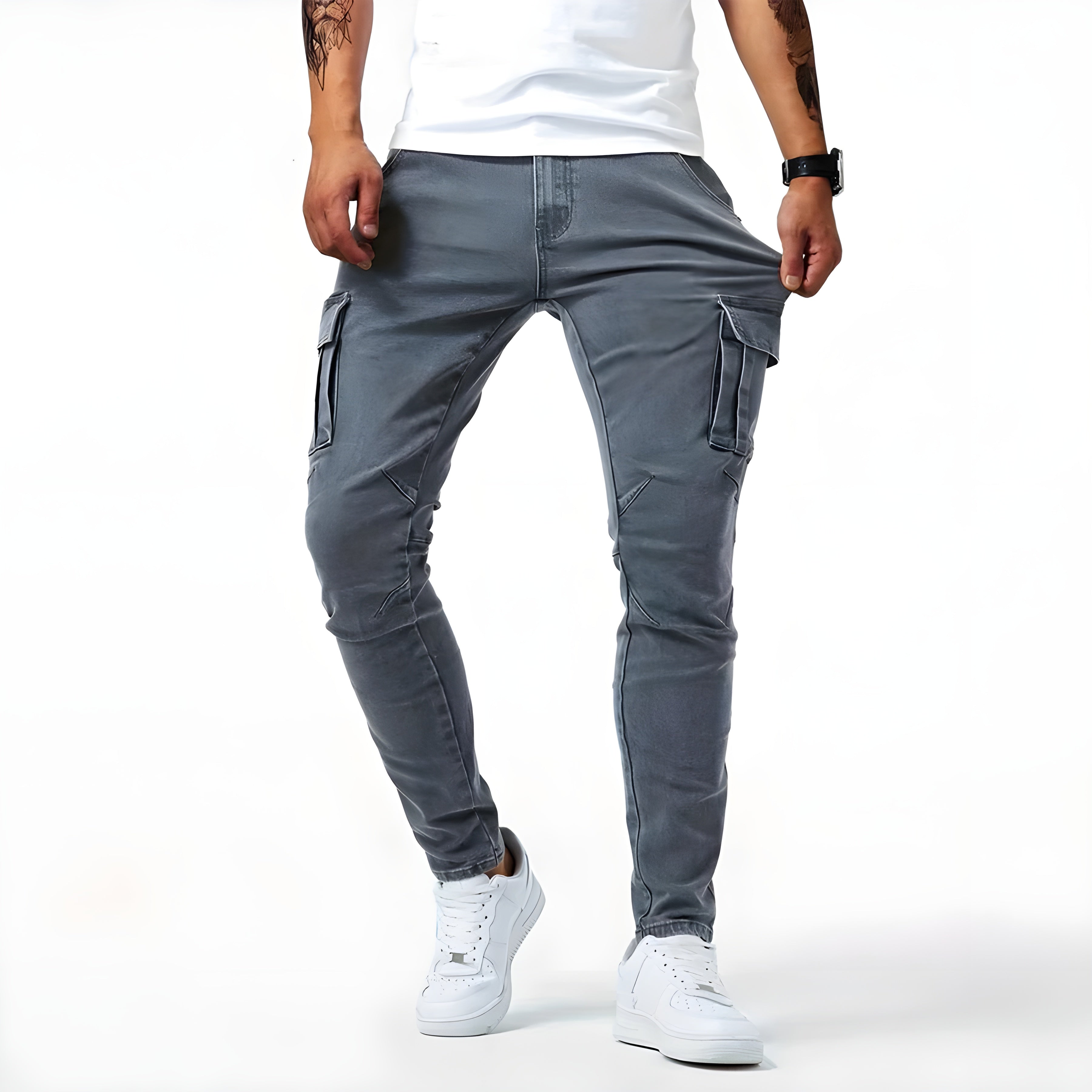 Pantalon cargo homme slim fit