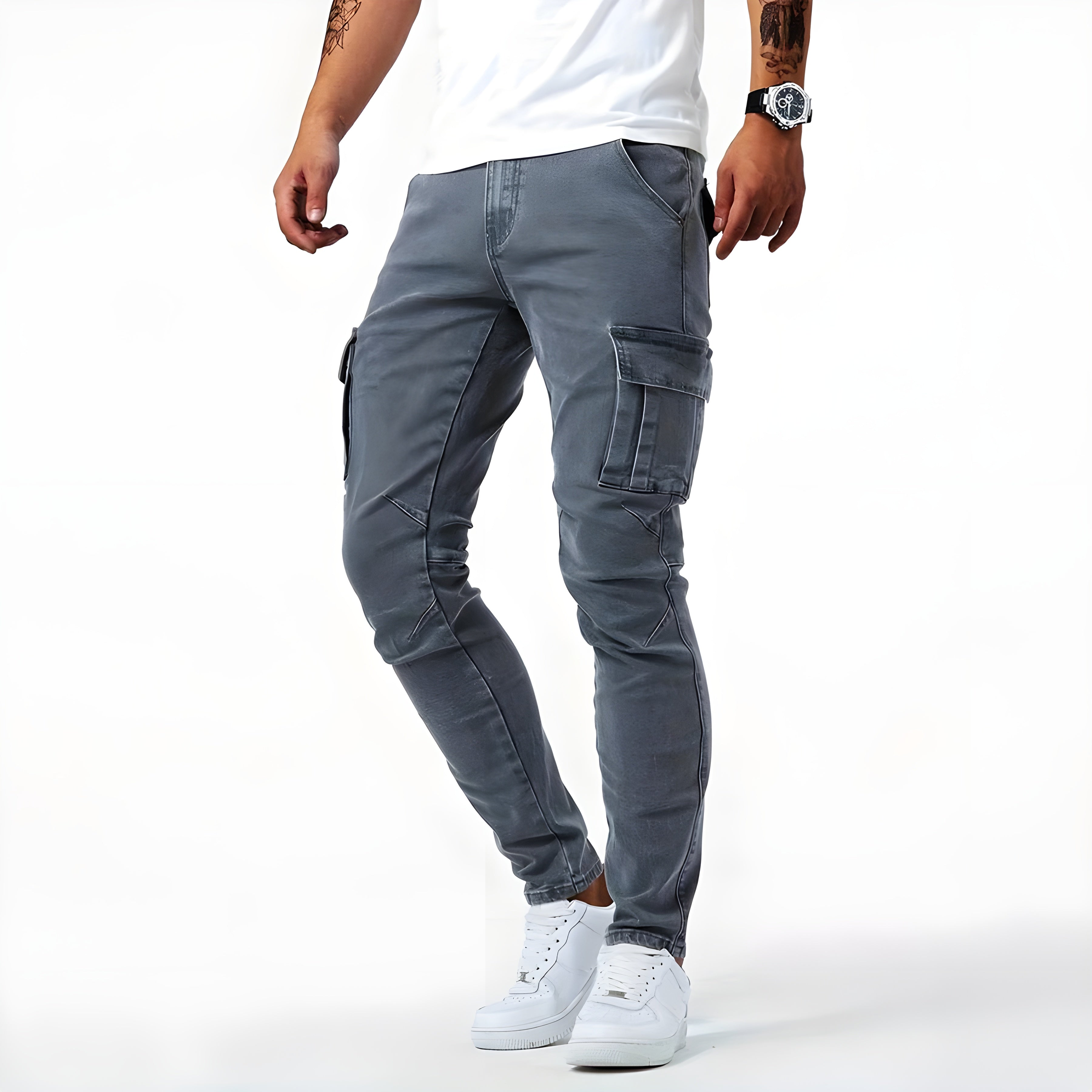 Pantalon cargo homme slim fit