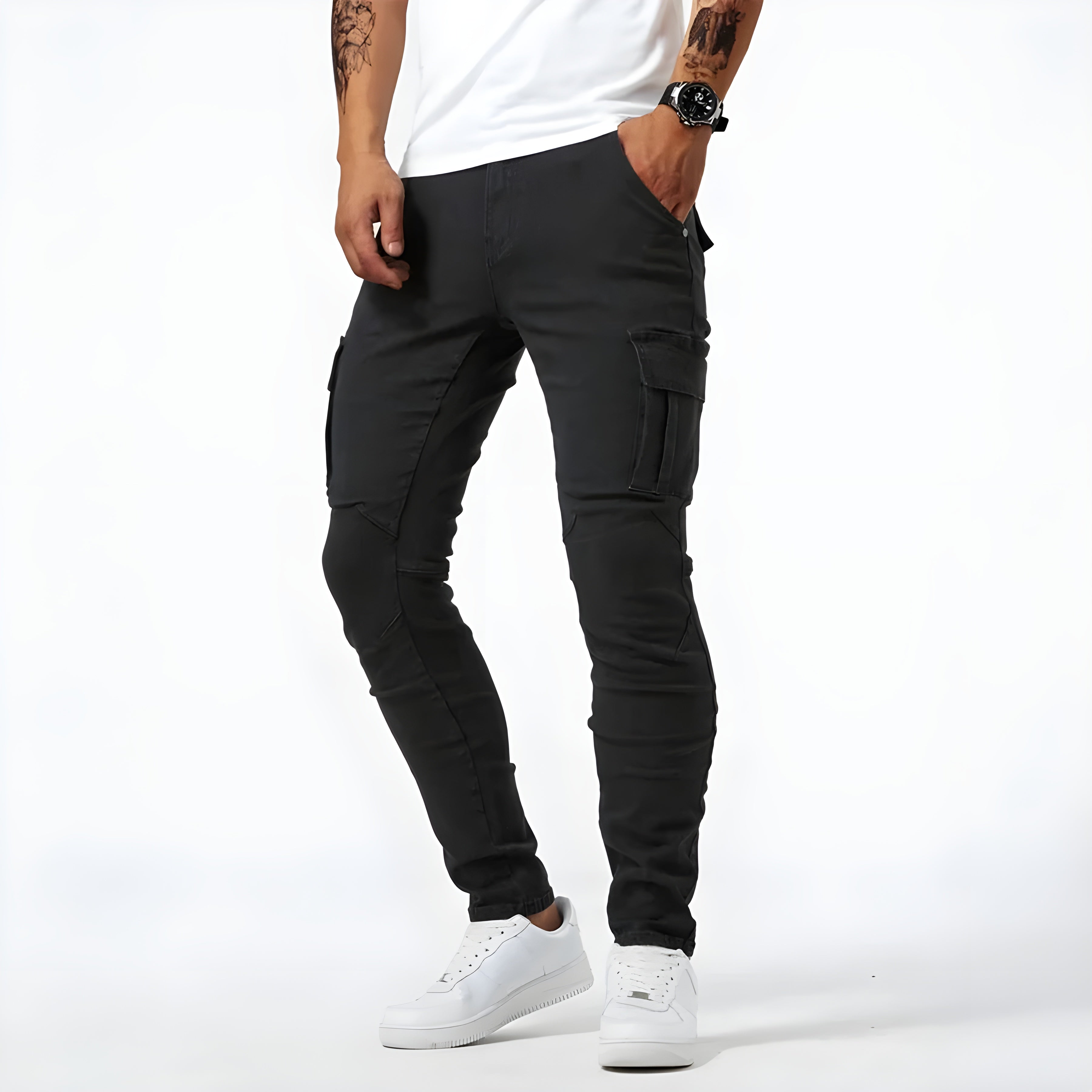 Pantalon cargo homme slim fit
