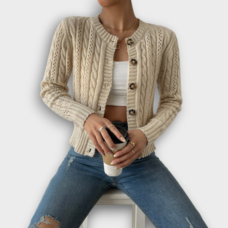Cardigan en maille avec boutonnage (femme)