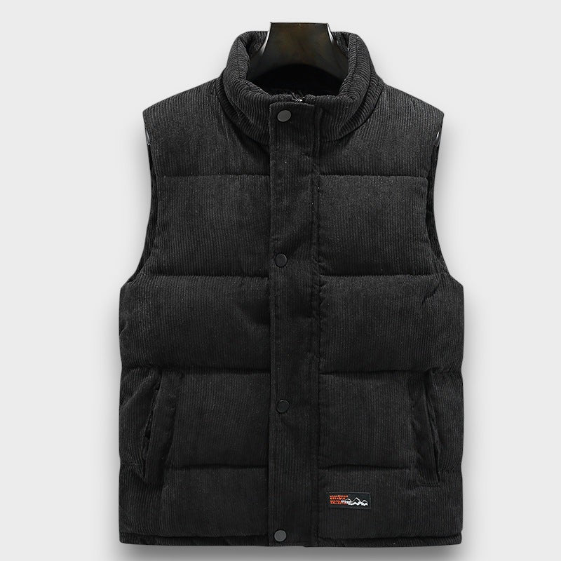 Gilet matelassé en velours côtelé (homme)