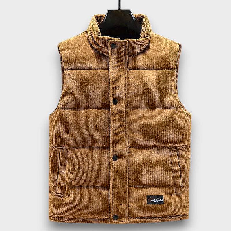 Gilet matelassé en velours côtelé (homme)