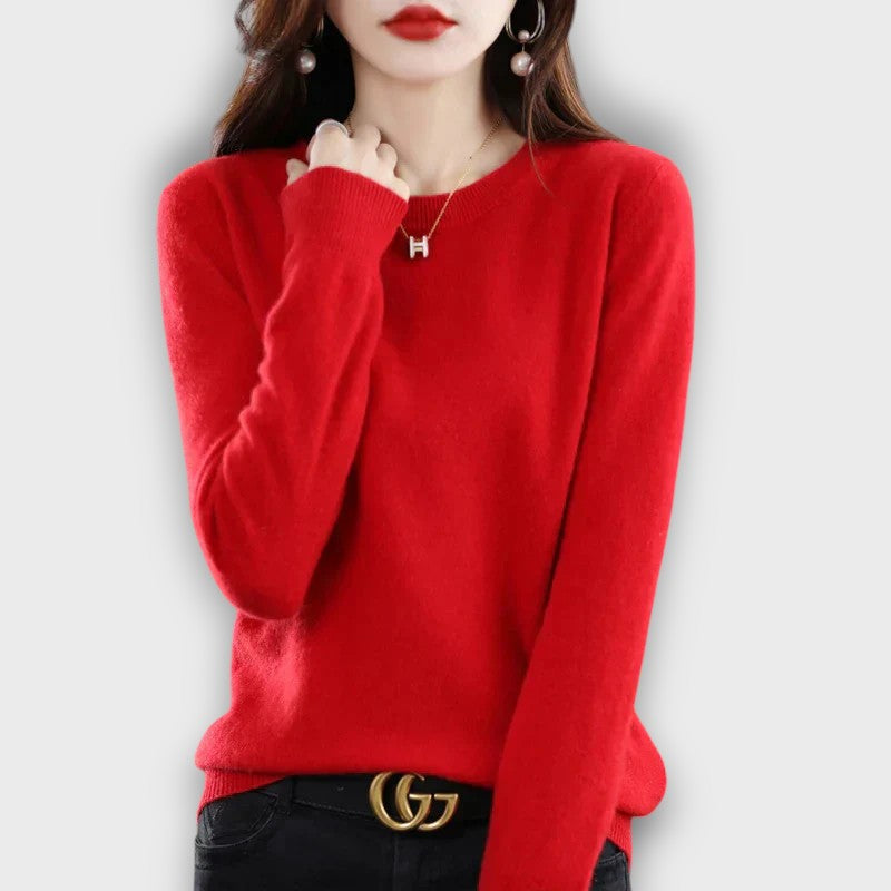 Pull femme col rond