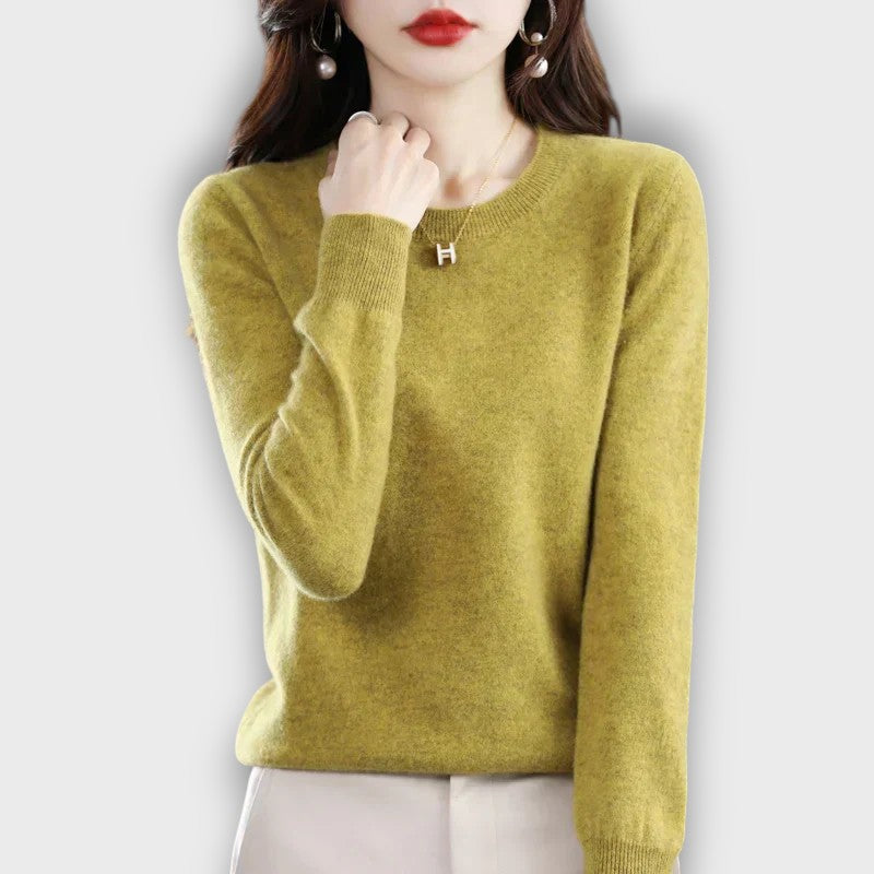 Pull femme col rond