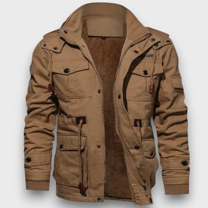 Veste homme avec doublure en fausse fourrure