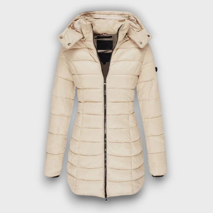 Manteau matelassé femme à capuche