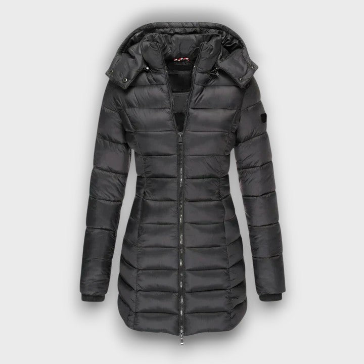Manteau matelassé femme à capuche