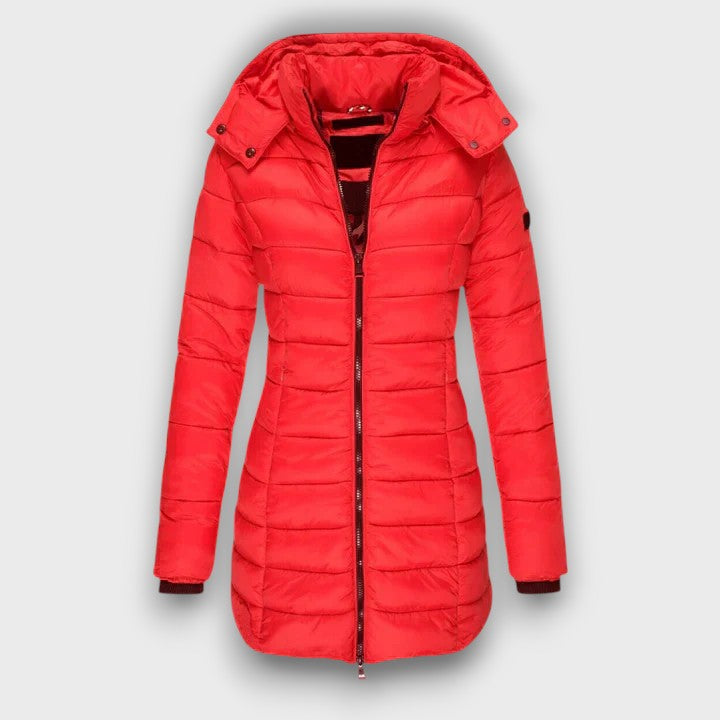 Manteau matelassé femme à capuche