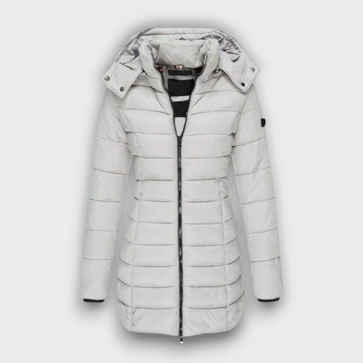 Manteau matelassé femme à capuche
