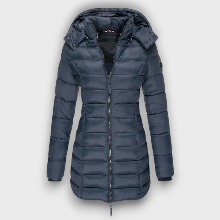 Manteau matelassé femme à capuche