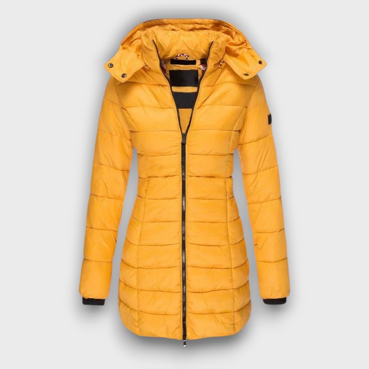 Manteau matelassé femme à capuche