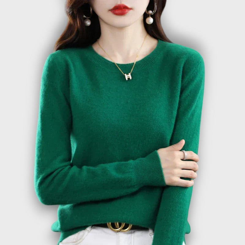 Pull femme col rond