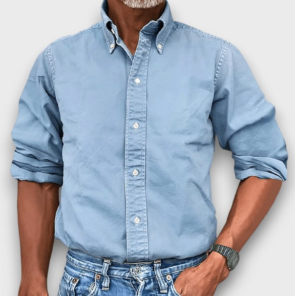 Chemise classique à col boutonné (homme)