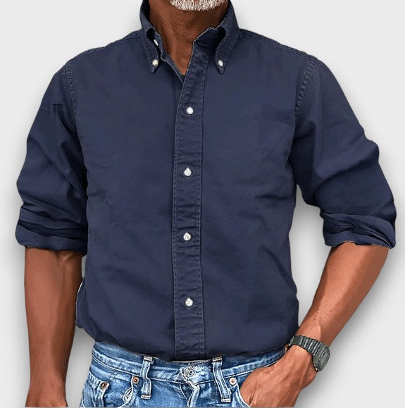 Chemise classique à col boutonné (homme)