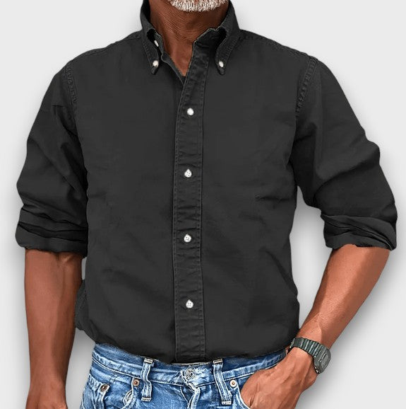 Chemise classique à col boutonné (homme)
