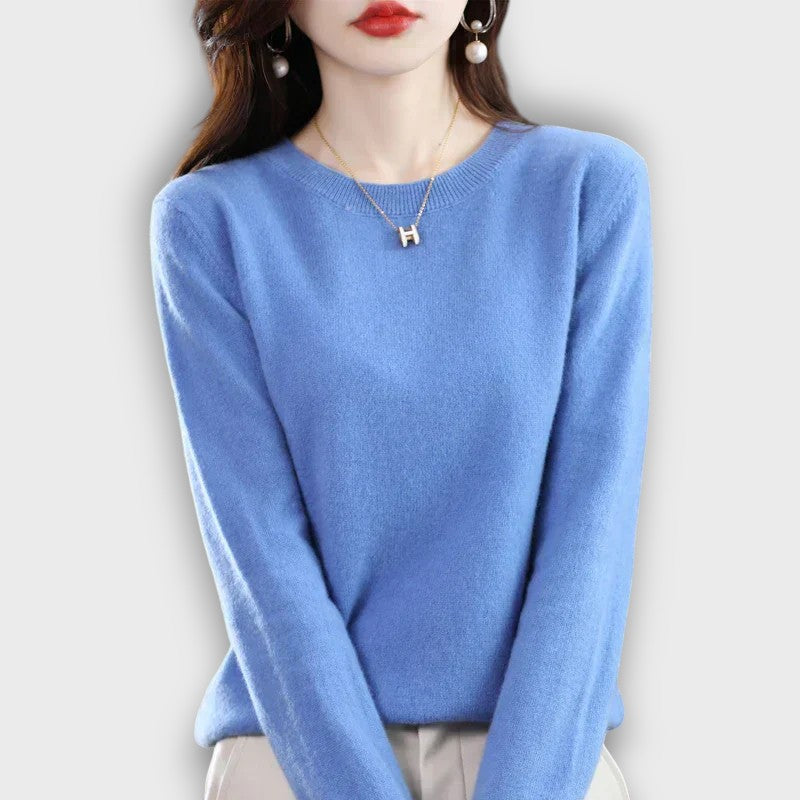 Pull femme col rond