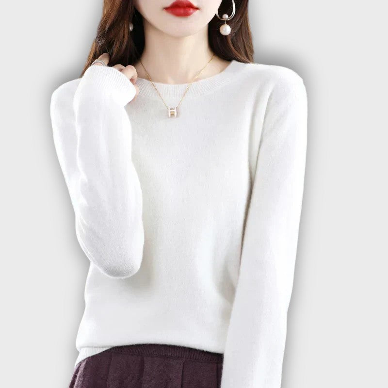 Pull femme col rond