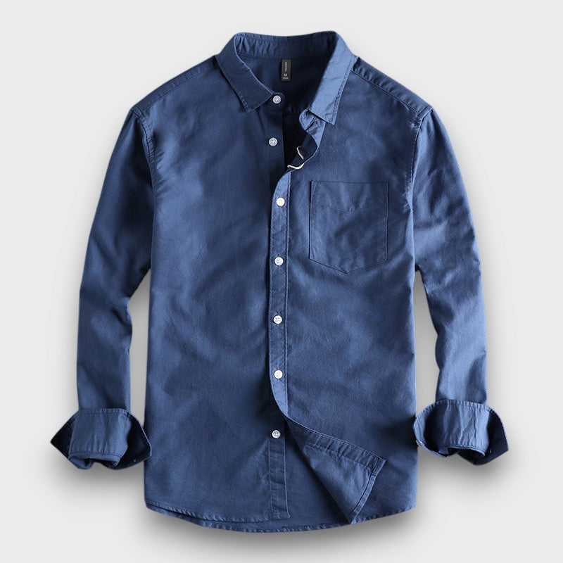 Chemise décontractée homme avec poche poitrine