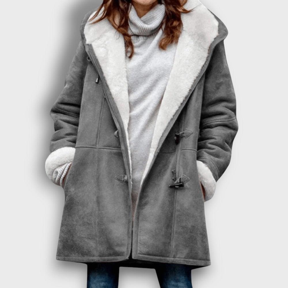Manteau en peau lainée d'hiver (femme)