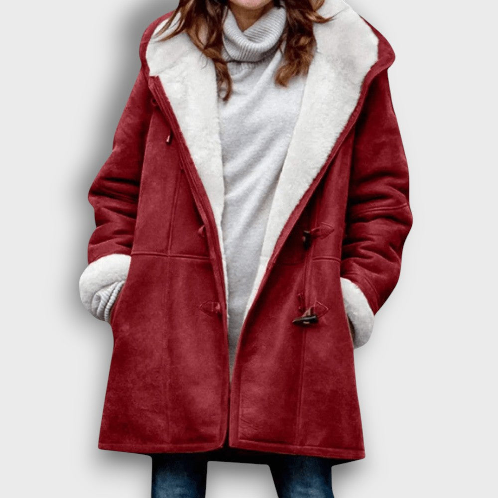Manteau en peau lainée d'hiver (femme)
