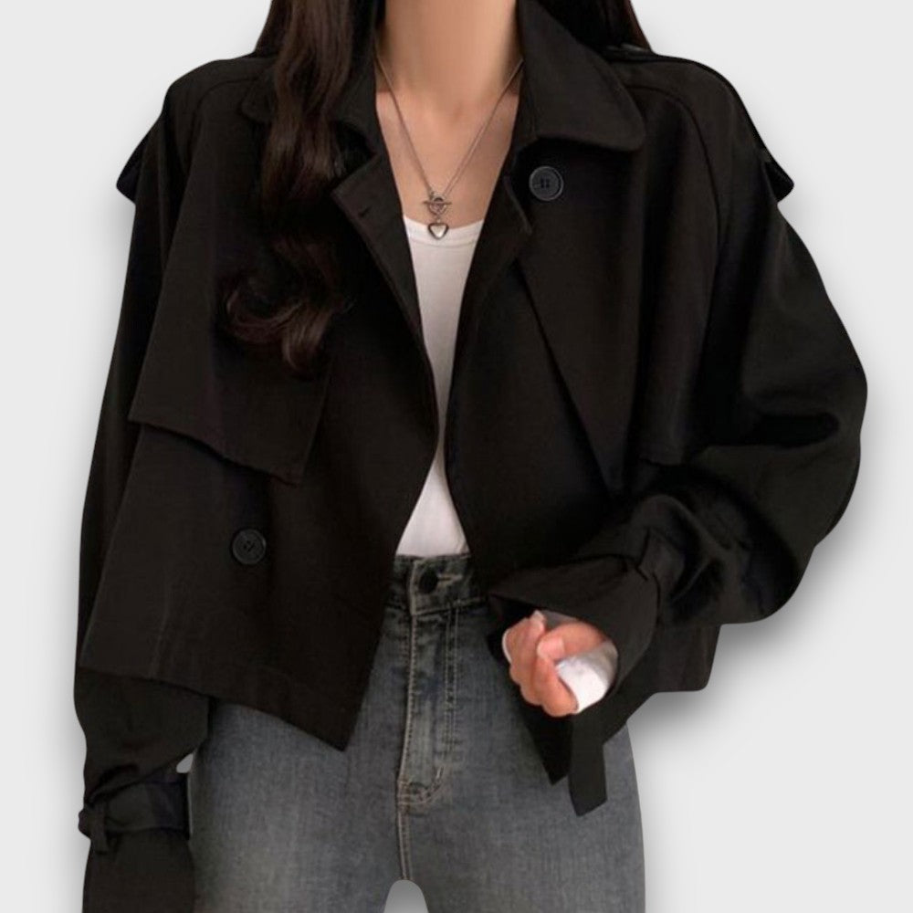 Gilet à capuche avec boutons toggle (femme)