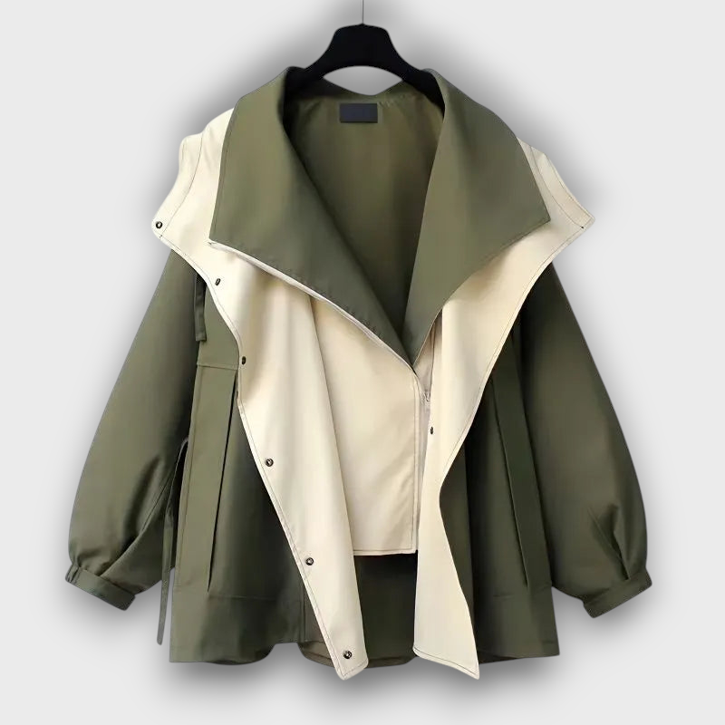 Veste femme à col contrasté