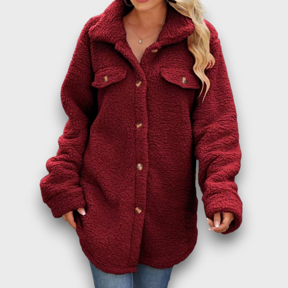 Veste en polaire avec boutons (femme)