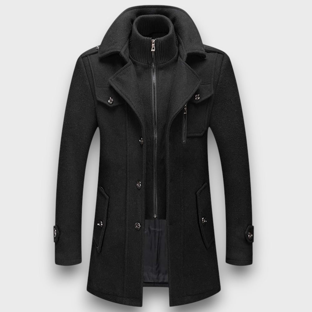 Manteau en laine élégant d'hiver (homme)