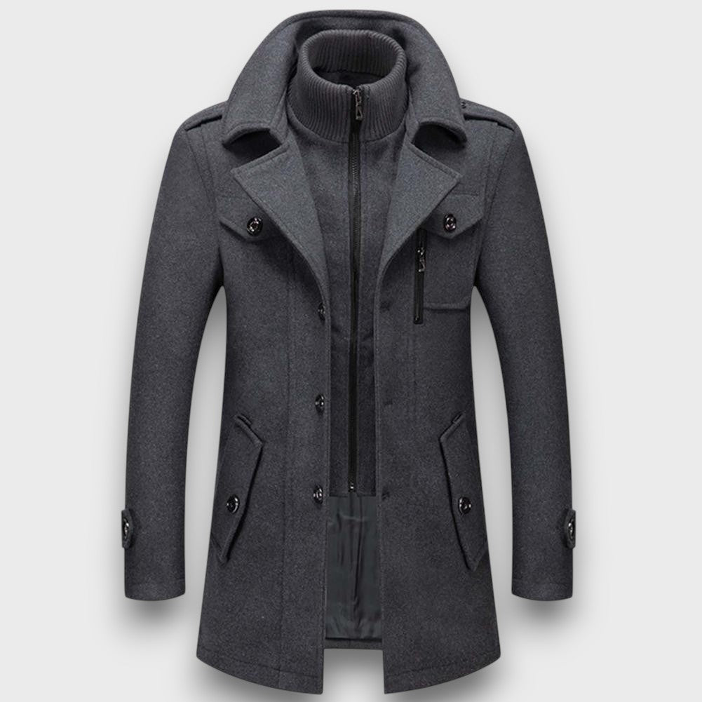 Manteau en laine élégant d'hiver (homme)