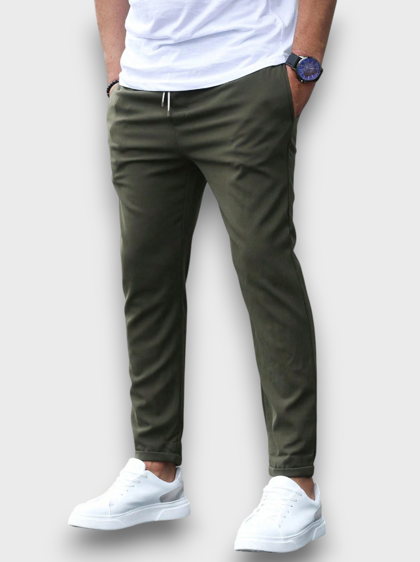 Pantalon de jogging avec cordon de serrage et coupe ajustée (homme)
