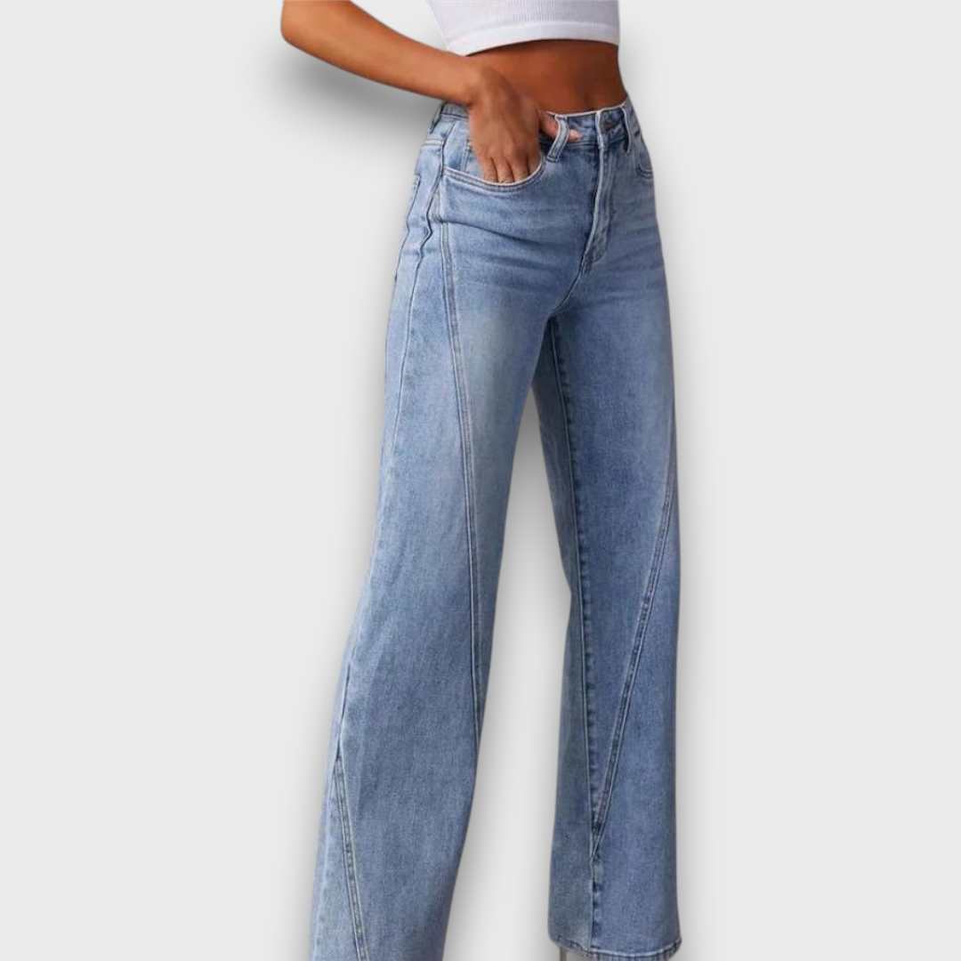 Jean à jambe large (femme)