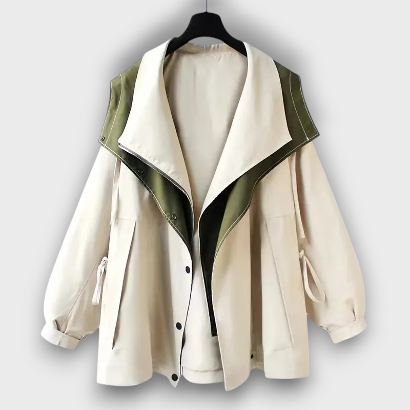 Veste femme à col contrasté