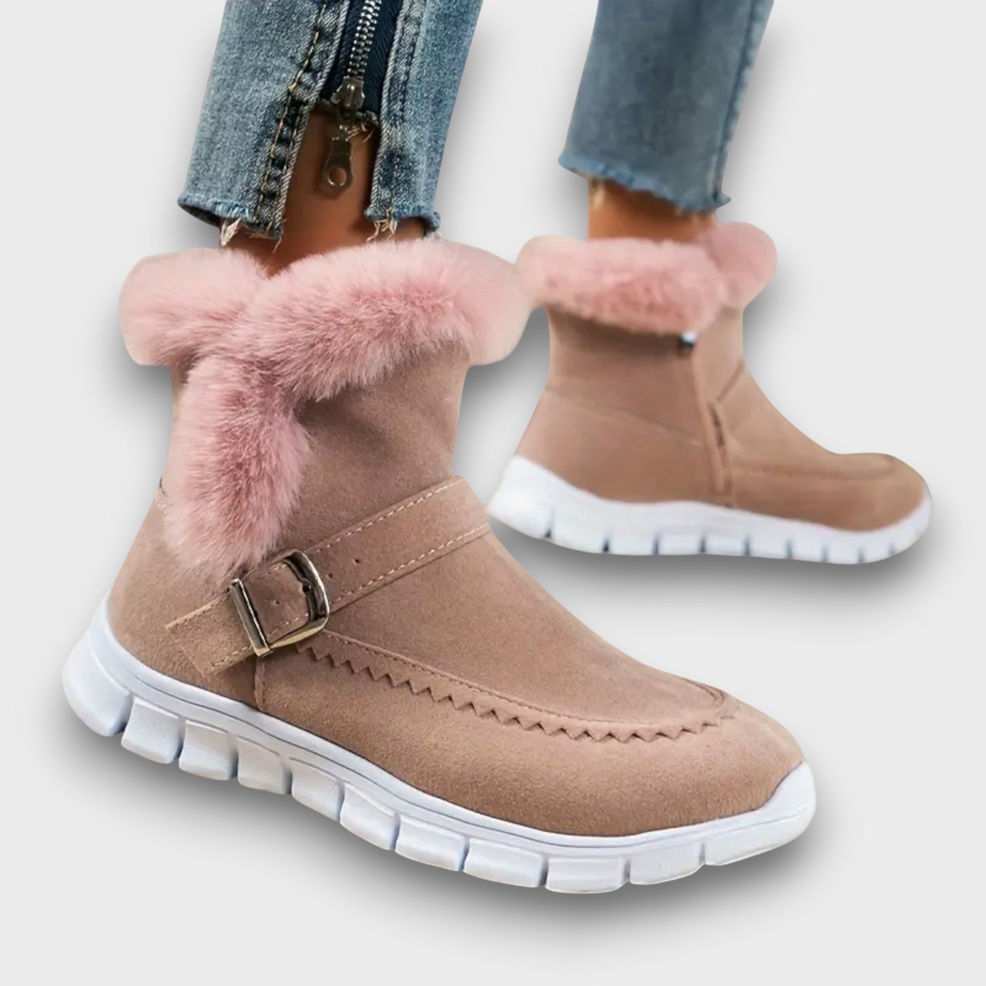 Bottines d’hiver chaudes avec boucle (femme)