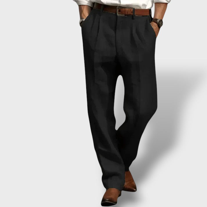 Pantalon en lin coupe large (homme)
