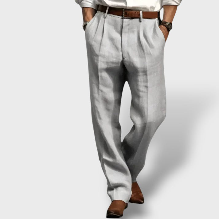 Pantalon en lin coupe large (homme)