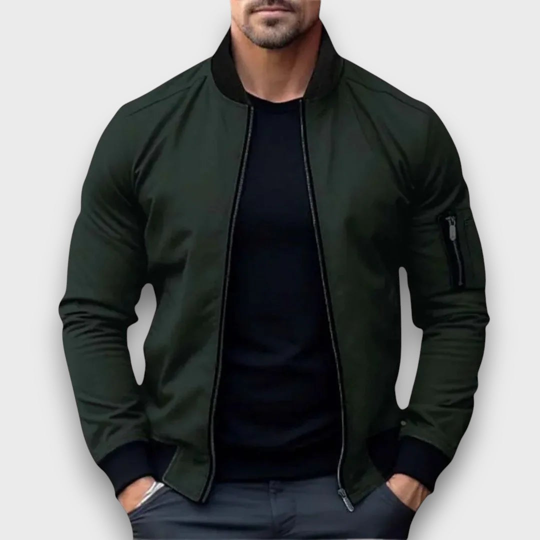 Blouson léger zippé type bomber (homme)