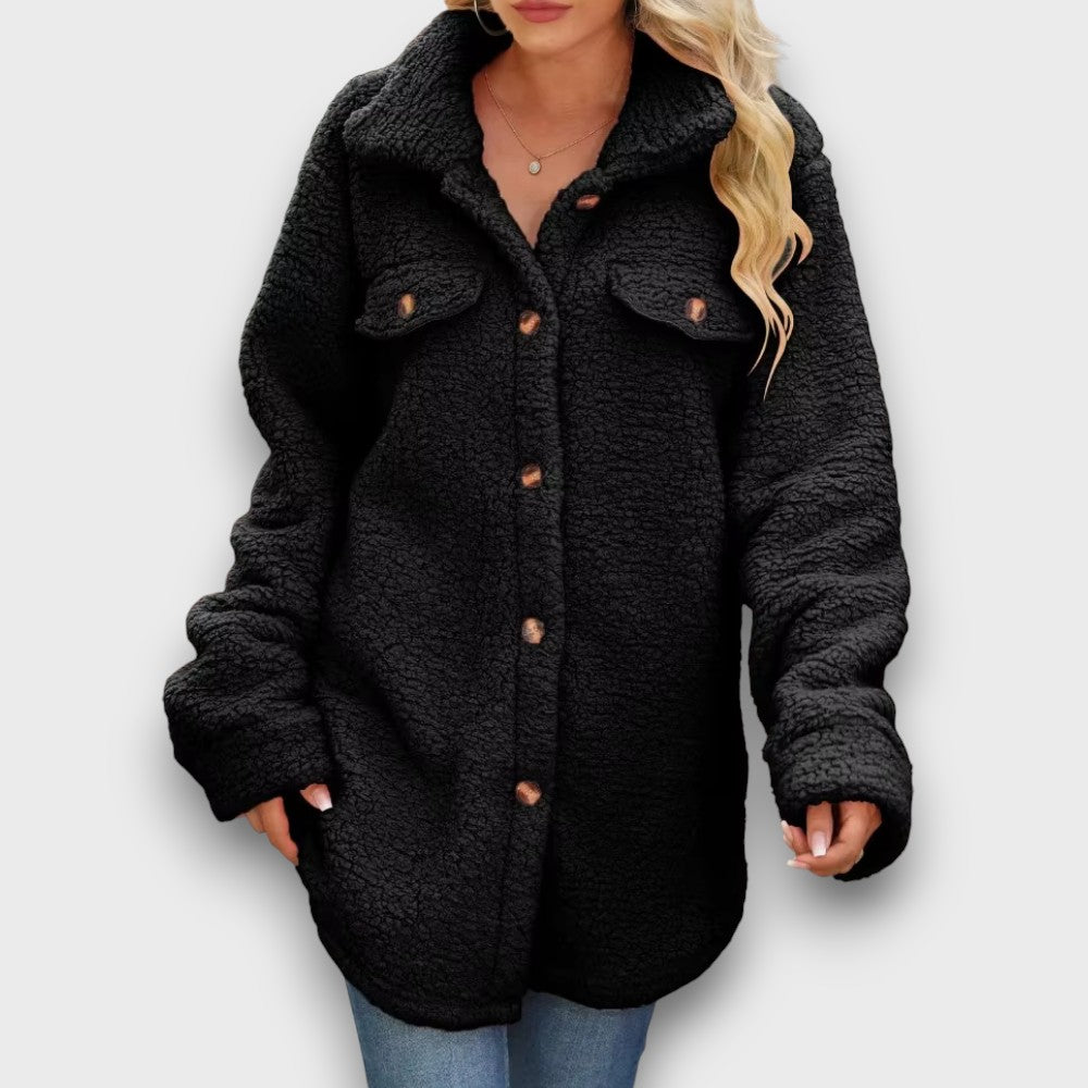 Veste en polaire avec boutons (femme)