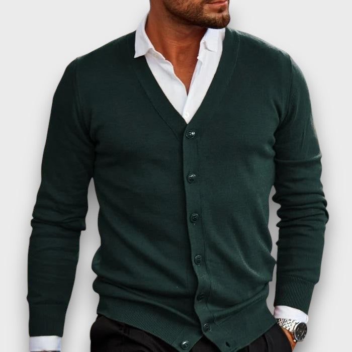 Cardigan élégant à boutons (homme)