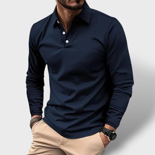 Polo à manches longues homme