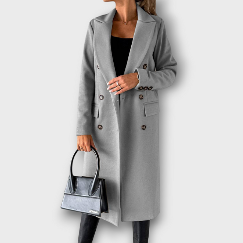 Manteau femme élégant à double boutonnage