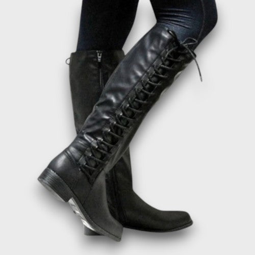 Bottes hautes à lacets élégantes (femme)