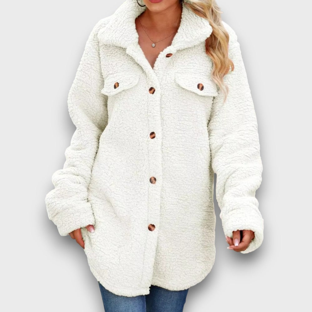 Veste en polaire avec boutons (femme)