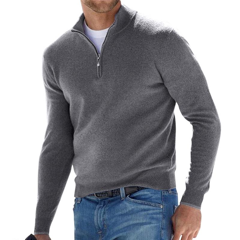 Pull en laine avec fermeture éclair