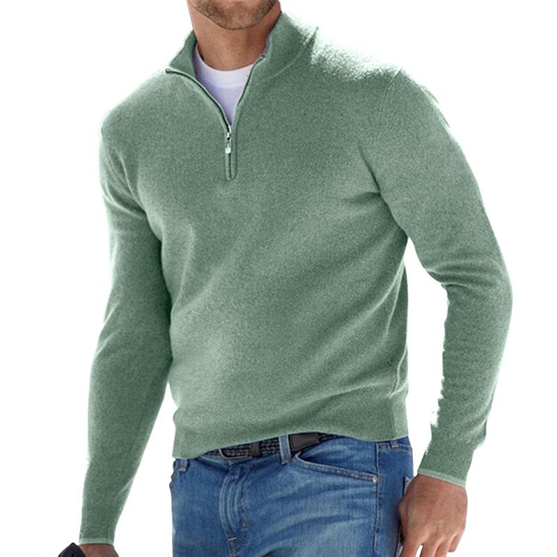 Pull en laine avec fermeture éclair