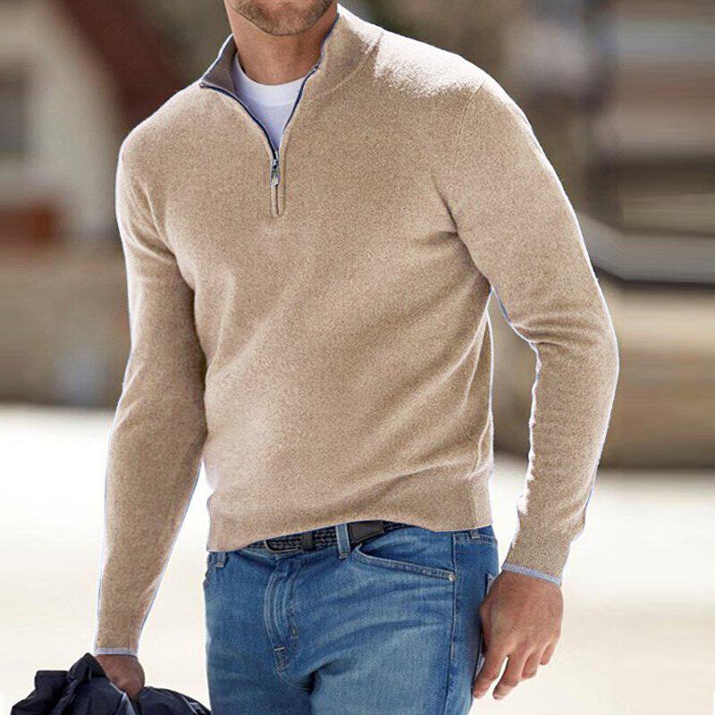 Pull en laine avec fermeture éclair