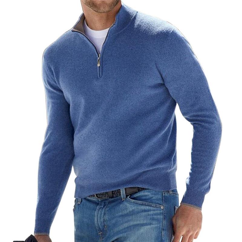Pull en laine avec fermeture éclair